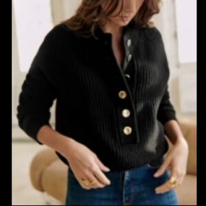 Sezane Lucas Jumper Noir. - Size M